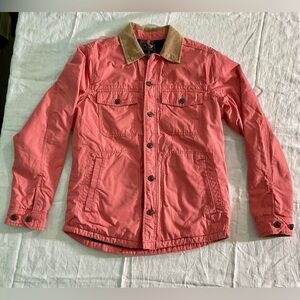VNTG Abercrombie‎ & Fitch Men's M Coat Barn Jacket Flannel Lined Corduroy Collar